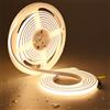 TOPAI Striscia LED 24V COB 5M Bianco Caldo 3000K Impermeabile IP67 | Diffuso Neon Strip LED Alta Luminosità 11W/M CRI>90, Autoadesiva Tagliabile uso Interno ed Esterno