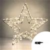Wisdom Stella luminosa 25cm 300 Led in metallo Bianco Caldo Wisdom