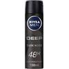 NIVEA MEN DEEP Black Carbon Anti-Traspirante Spray (150ml), Deodorante Spray Uomo con 72H di Protezione contro Macchie e Odori, Antibatterico, Sviluppato con Formula MAXXTECH