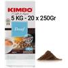 KIMBO 5-KG CAFFE' MACINATO MISCELA DECAFFEINATO 20X250GR 3BZB6