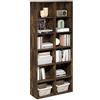 Furinno Basic Libreria Aperta a 12 Cubi, Libreria, Organizer Portaoggetti, 30 x 80 x 180 cm, Pino Ambra