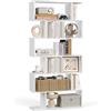 VASAGLE Scaffale a 6 Ripiani, Libreria, 24 x 70 x 191,6 cm, Divisorio per Stanza, Organizzatore a Cubi, Stile Moderno, per Soggiorno, Camera da Letto, Ufficio, Bianco LBC61WT