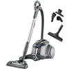 AEG LX9-3-STM Aspirapolvere senza sacchetto (sistema di filtraggio 3D, 650 Watt, con ugelli aggiuntivi, ruote XL, facile svuotamento, solo 72 dB(A), raggio d'azione di 12 m, contenitore per polvere da