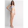 Intimissimi Brasiliana Stile Anni '80 In Seta E Pizzo Silky Flowers Azzurro