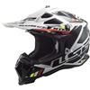 Ls2 Casco Moto Cross Enduro Ls2 MX700 SUBVERTER EVO STOMP Bianco