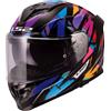 Ls2 Casco Moto Integrale LS2 FF818 STORM III KAOS Nero Viola Blu