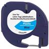 GielleService NASTRO ETICHETTE COMPATIBILE Dymo LetraTag S0721650 D1 91205 Larghezza 12 mm x 4 metri