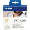 GielleService ETICHETTE ADESIVE ORIGINALI BROTHER DK11221 DK-11221 23x23 mm 1000 unità