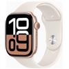 Apple Watch Series 10 Alluminio 46 mm (2024) | GPS | Oro Rosa | Cinturino Sport M/L | Galassia