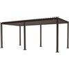 L'Arcolaio Pergola Bioclimatica Vulcano 3x6 m Antracite Alluminio