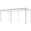 L'Arcolaio Pergola Bioclimatica Vulcano 3x6 m Bianco Alluminio