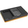 mtb more energy Caricabatteria doppio (Corrente, USB) per Nikon EN-EL5 / Coolpix P500, P510, P520, P530 ... Alimentatore 2A incluso - 2 batterie simultaneamente caricabili
