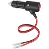 Dongge Presa accendisigari con cavo prolunga interruttore 12-24 V universale con cavo 14 AWG 30 cm 20 A per collegamento alimentazione DC in auto, barca, ecc.