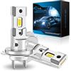 Sycreek H7 LED 30000 LM 100W - Kit di Conversione Fari Auto/Moto 12V, Luce Bianca Pura 6500K, 2*H7 LED Pezzi, Sostituzione Alogena ad Alta Luminosità