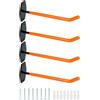 QWORK® Supporto da Parete per Pneumatici da 4 Pezzi, Porta gomme Auto da Garage, Adatto per l'organizzazione di Garage, deposito di Pneumatici