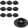 DUZEPA 10 pezzi Paraurti Paraspruzzi Parafango Rivestimento Dadi in Nylon 84145-26000 Compatibile con Hyundai Kia Genesis Santa Fe Sonata Tucson Veloster Cadenza Forte K5 K900