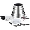 Tefal Ingenio Preference On - Set di 2 padelle 22/26 cm + 3 casseruole 16/18/20 cm + 2 Manici Estraibili + 7 Accessori, Adatto a induzione, antiaderenti, Thermo-Signal, Senza PFOA