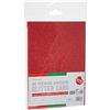 Dovecraft DCGCD047 A5 Adhesive Glitter Sheets-Festive, Multicolour