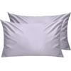 Lirex Federe Confezione da 2, 300 Fili 100% Cotone Traspiranti e Morbide Copricalcino, 40 x 60 cm, Viola Lavanda