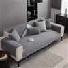 Gluhbirnen Coperta per divano, copridivano, protezione divano, per cane e gatto, a forma di L, antiscivolo, grigio, 90 x 210 cm