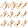 Beebeecraft 12 pz 6 Stili Fermagli per Braccialetti Pieghevoli Estensori per Maglie di Orologi in Vero Ottone Placcato Oro 24K Chiusure di Chiusura Pieghevoli per Gioielli Bracciali per Orologi