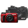 OM System TG-7 red with Nauticam UW Housing