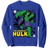 COTTON SOUL Marvel Hulk The Incredible Hulk Felpa, Unisex per Adulti, Blu Reale, M