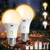 Kambo Lampadina LED E27 ricaricabile con batteria ricaricabile con telecomando, lampada da 7W con funzione timer, 3 temperature di colore per campeggio selvaggio, divertimento, 2 pezzi