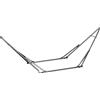 Outsunny Supporto per Amache 2 in 1, resistente alle intemperie, stendibiancheria, 290 cm x 92 cm x 88 cm, Nero