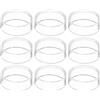 PATIKIL 1,2 Supporto Sfera Baseball Rotondo, 9pz Supporto Sfera in Acrilico Porta Sfera in Cristallo Trasparente per Palle Golf Softball Biglie Collezioni Sfere Cristallo