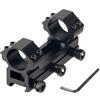 ToopMount Anello tattico di Montaggio 25,4 mm di Portata per la Caccia Anelli di Montaggio a Doppio Tubo su rotaia Picatinny per la Caccia al mirino Ottico Airsoft