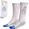 CERDÁ LIFE'S LITTLE MOMENTS Real Madrid, calzini sportivi ufficiali, taglia 38-45, bianco e grigio, con logo del club, punta blu
