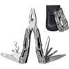 LEVADA PLUS Multitool 14 in 1 in Acciaio Inossidabile con Pinza, Coltello, Cacciavite, Sega e Apribottiglie - Strumento Compatto e Robusto per Campeggio, Escursioni, Sopravvivenza e Uso Quotidiano