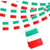 YAAVAAW Decorazioni Italia Oly 2024 - 10 m 30 Bandiere Italiane Striscione per Sport, Eventi Calcio & Festa Nazionale