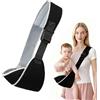 LIUYIDM Fascia Porta Bebe Multifunzione Marsupio Neonato Regolabile Marsupio Laterale per Bambini, Adatto a Neonati e Bambini Piccoli di Età Compresa tra 6 e 48 Mesi Carico 20 kg (Cesio nero)