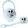 VALENTI & CO. Valenti Argenti - Disney Topolino - Clip Ciuccio, Catenella Portaciuccio con Box in Argento