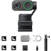 Insta360 Link 2 Pro Pack Essenziale - Webcam 4K PTZ per PC/Mac, sensore 1/1,3, bassa luminosità, tracking IA, HDR, microfoni direzionali canc. rumore, supporta Stream Deck, Zoom, Teams
