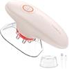 LeaderPro Massaggiatore Anticellulite Elettrico Professionale, con Massaggio a Ventosa, EMS e Luce Rossa, 3 Livelli Regolabili, 2 Coppette, per Corpo e Viso, Effetto Lifting, Rassodante e Circolazione, Rosa