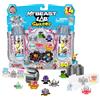 MrBeast Lab Swarms Battle Fusion Series Mega Lab Pack - Include 14 Micro Beasts con Ultra Rara Venus Bear Trap, 80+ da collezionare, adesivi e tappi Fusion impilabili per esposizione