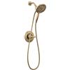 Delta Faucet Arvo 142840-CZ-I 142840-CZ-I - Rubinetto doccia a leva singola serie 14 con doccetta, soffione doppio 2 in 1 con tubo flessibile, bronzo champagne 142840-CZ-I