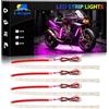 YM E-Bright Luce di Striscia Automotive LED Può Tagliare Underwater Ocean LED Illuminazione Moto Camion Golf Auto Indoor ed Outdoor Impermeabile IP68 24 pollici 72SMD 12V (4 pezzi)