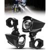 SUPAREE Faretti Fendinebbia Moto Faretti Moto LED con Interruttore Fari Supplementari Moto Omologati 6000K con Modalità Lampeggiante IP67 Impermeabile per R1200GS F800GS F650 2 Pezzi