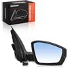 Frankberg Specchietto retrovisore destro elettrico 6 Poli | Riscaldato, &-Luce lampeggiante; Compatibile con: Polo Berlina 602 604 612 614 ,Polo Van 6R ,Polo 6C1 6R1