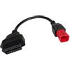 SL Elements Euro 5 su OBD2 - Cavo adattatore per moto diagnostica 6 poli a 16 pin, cavo canbus per dati dal vivo e lettura di codici di errore, Plug & Play