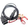 LoongGate OBD2 auto Memory Saver 2 in 1, veicolo ECU cavo di alimentazione di emergenza con Alligator clip-on 12V auto batteria accendisigari presa di corrente di alimentazione