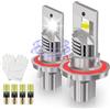 Teguangmei Lampadine LED H13 90W 18000LM 6500K Bianco Lampadine per Fari Auto con Ventola di Raffreddamento, 9008 Abbaglianti e Anabbaglianti, 1:1 Sostituzione Lampada per Alogena e Xeno, 2 Pezzi