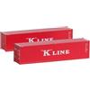 Kato (KATO) KATO N Gauge 40ft High Cube Container Kawasaki Kisen 2pcs Railway Model 23-580D