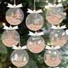 GuassLee 16 ornamenti invernali da appendere, in legno acrilico 3D, con renna, pupazzo di neve, fiocchi di neve, ornamenti per albero di Natale, regali per feste