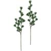 Flair Flower Ramo di larice artificiale, 80 cm, set da 2 rami di abete, decorazione artificiale per corona dell'Avvento, ghirlanda, decorazione natalizia, ramo, pervinca conifere