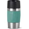 Emsa N21603 Travel Mug Compact - Thermos in acciaio INOX, 0,3 litri, 3 ore, freddo per 6 ore, senza BPA, 100% ermetico, lavabile in lavastoviglie, apertura per bere a 360°, colore: Verde
